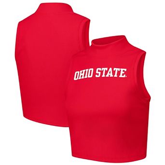 Women's ZooZatz Scarlet Ohio State Buckeyes Cropped Tank Top