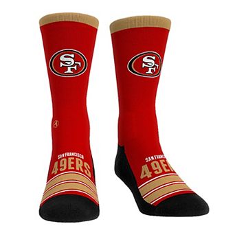 Unisex Rock Em Socks San Francisco 49ers Gametime Stripe Crew Socks