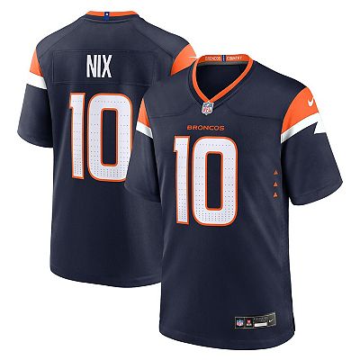 Men s Nike Bo Nix Navy Denver Broncos Alternate Game Jersey