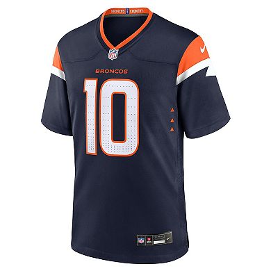 Men's Nike Bo Nix Navy Denver Broncos Alternate Game Jersey