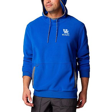 Men's Columbia Royal Kentucky Wildcats Flanker Fleece Pullover Hoodie