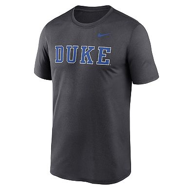 Men's Nike Anthracite Duke Blue Devils Primetime Legend Wordmark T-Shirt