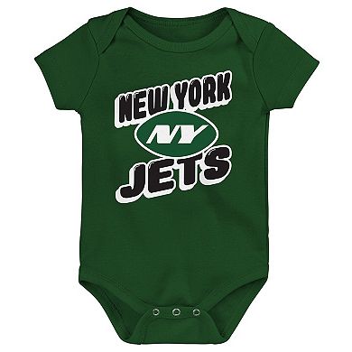 Infant New York Jets Play Day Three-Pack Bodysuit Set