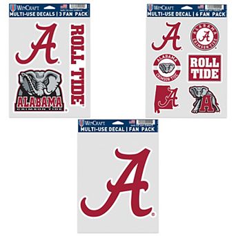 WinCraft Alabama Crimson Tide Three-Pack Fan Decal Set