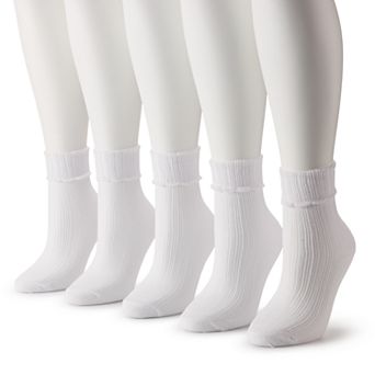 Women's Sonoma Goods For Life® 5-Pack Pointelle Foldover Crew Socks