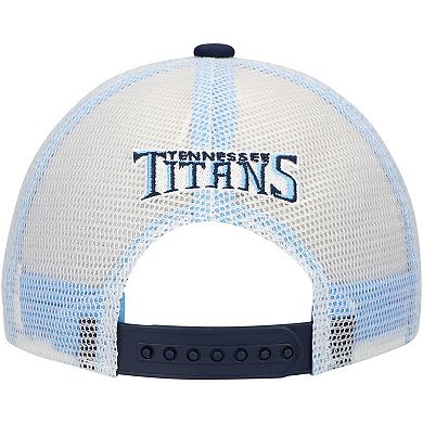 Youth Navy Tennessee Titans Core Lockup Trucker Adjustable Hat