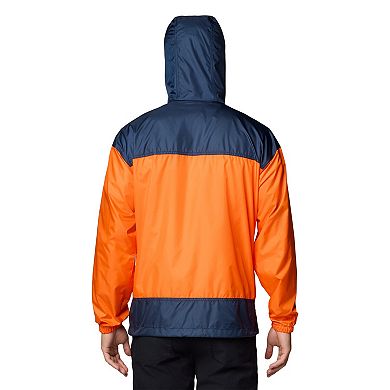Men's Columbia Orange Auburn Tigers Flash Challenger II Omni-Shade Full-Zip Hoodie Windbreaker Jacket