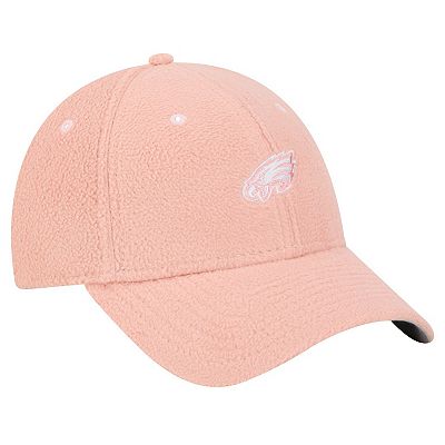 Women s New Era Light Pink Philadelphia Eagles Cozy Sherpa 9FORTY Adjustable Hat