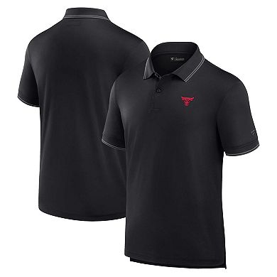 Men's Fanatics Black Chicago Bulls Front Office Polo
