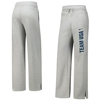 Women's Nike Gray Team USA Phoenix Casual Fleece Pants