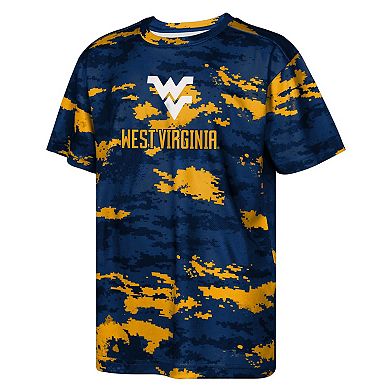 Youth Navy West Virginia Mountaineers Scrimmage T-Shirt