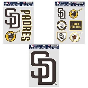 WinCraft San Diego Padres Three-Pack Fan Decal Set