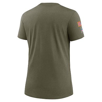 Women's Nike Olive Las Vegas Raiders Salute To Service T-Shirt