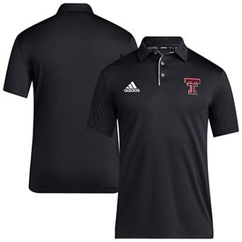 Men's adidas Black Texas Tech Red Raiders 2024 Coaches AEROREADY Polo