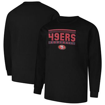 Men's Profile Black San Francisco 49ers Big & Tall Pop Long Sleeve T-Shirt