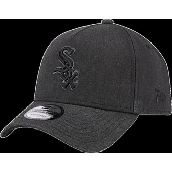 Men's New Era Charcoal Chicago White Sox Logo Essentials 9FORTY A-Frame Adjustable Hat