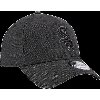 Men's New Era Charcoal Chicago White Sox Logo Essentials 9FORTY A-Frame Adjustable Hat