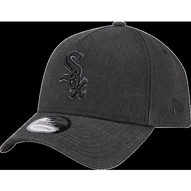 Men's New Era Charcoal Chicago White Sox Logo Essentials 9FORTY A-Frame Adjustable Hat