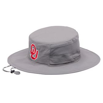 Men's Columbia Gray Oklahoma Sooners Bora Bora III Omni-Shade Booney Hat