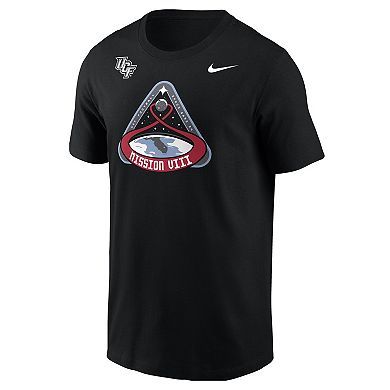 Men's Nike Black UCF Knights 2024 Space Game Mission VIII T-Shirt