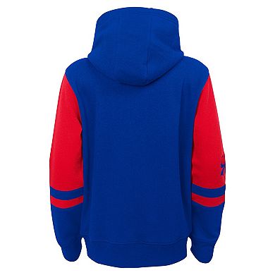 Preschool Royal Philadelphia 76ers Straight To The League Full-Zip Hoodie