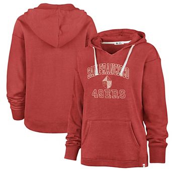 Women's Profile Scarlet San Francisco 49ers Plus Size Kennedy Pullover Hoodie