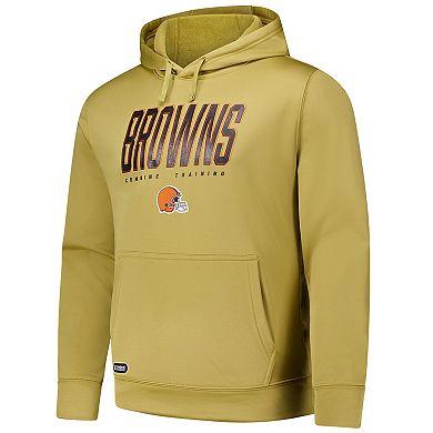 Men's Gold Cleveland Browns Top Ranked Pullover Hoodie