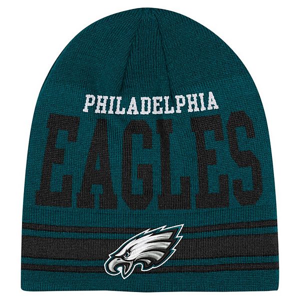 Youth Midnight Green Philadelphia Eagles Retro Knit Beanie