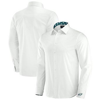 Men's J. Palmer White Philadelphia Eagles Man-In-Motion Long Sleeve Button-Up Dress Shirt