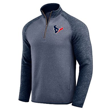 Men's Darius Rucker Collection by Fanatics Navy Houston Texans Tonal Quarter-Zip Jacket