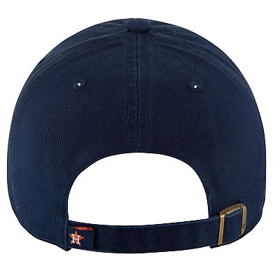 Men's '47 Navy/Orange Houston Astros Clean Up Adjustable Hat