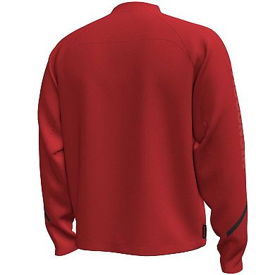 Men's Under Armour Red Wisconsin Badgers Unstoppable Full-Zip Bomber Jacket