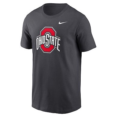 Men's Nike Anthracite Ohio State Buckeyes Primetime Evergreen Logo T-Shirt