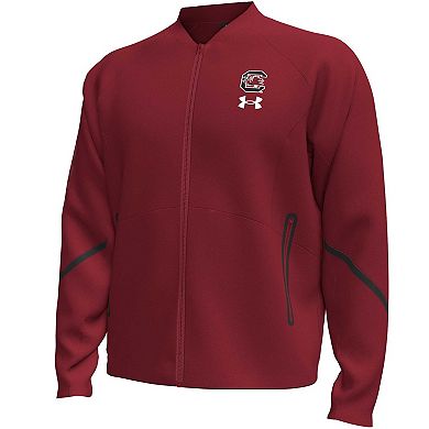 Men's Under Armour Garnet South Carolina Gamecocks Unstoppable Full-Zip Bomber Jacket