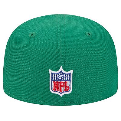 Youth New Era Kelly Green Philadelphia Eagles Main 59FIFTY Fitted Hat