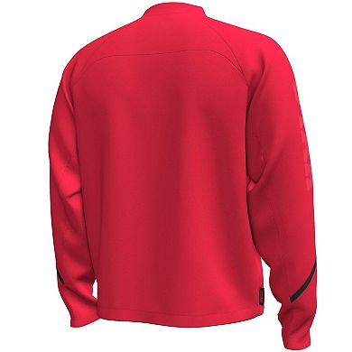 Men's Under Armour Red Utah Utes Unstoppable Full-Zip Bomber Jacket