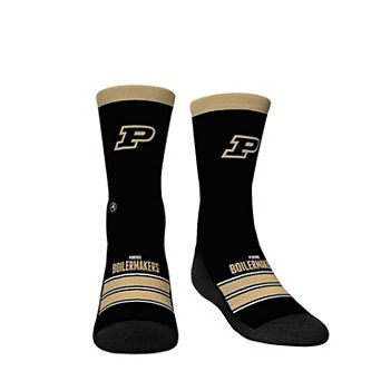 Youth Rock Em Socks Purdue Boilermakers Gametime Stripe Crew Socks