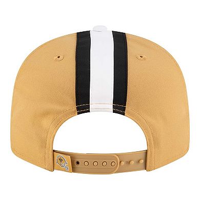 Men's New Era Gold New Orleans Saints Helmet 9FIFTY Snapback Hat