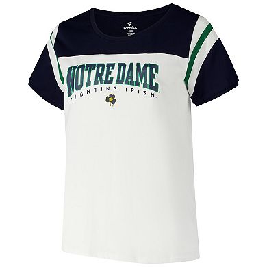 Women's Fanatics White Notre Dame Fighting Irish Plus Size Winning Gear T-Shirt
