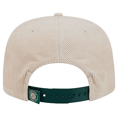 Men's New Era Khaki Oakland Athletics Summer Essential Golfer Snapback Hat