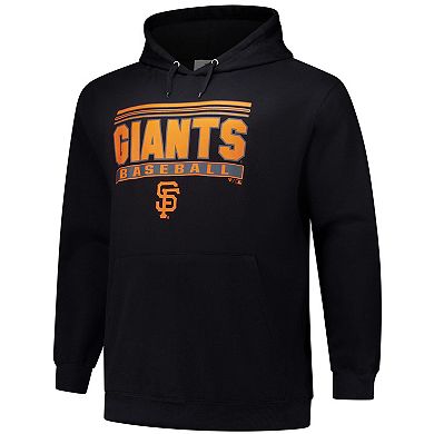 Men's Black San Francisco Giants Stack Fleece Pullover Hoodie