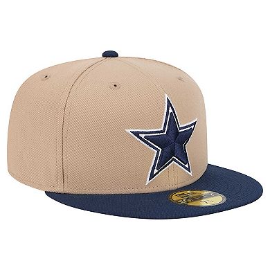Men's New Era Tan Dallas Cowboys 59FIFTY Fitted Hat