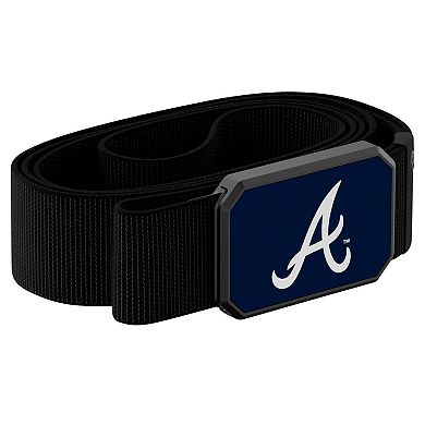 Groove Life Black Atlanta Braves Belt with Team Color Buckle