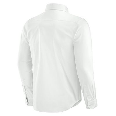 Men's J. Palmer White Detroit Lions Man-In-Motion Long Sleeve Button-Up Dress  Shirt
