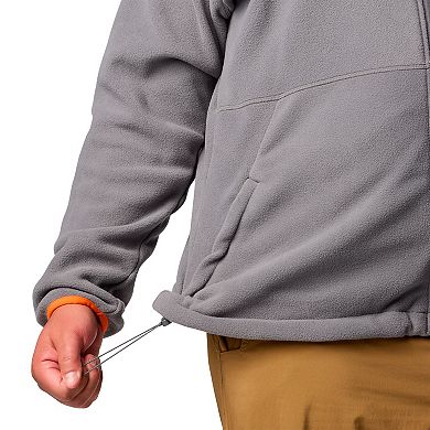 Men's Columbia Gray Clemson Tigers Big & Tall Flanker�� IV Fleece Raglan Full-Zip Jacket