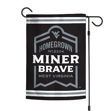 WinCraft West Virginia Mountaineers 12'' x 18'' Built On Bravery Double-Sided Garden Flag