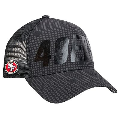 Men's New Era Black San Francisco 49ers Midnight Ink Tonal Text A