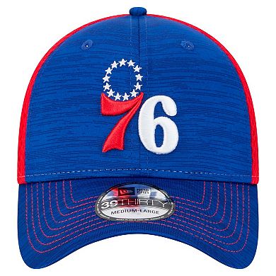 Men's New Era Royal/Red Philadelphia 76ers Active Tech Neo Flex 39THIRTY Flex Hat