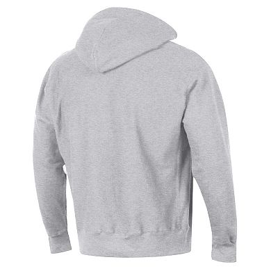 Men's Champion Gray Oklahoma State Cowboys Vault Late Night Reverse Weave Pullover Hoodie