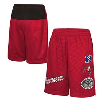 Youth Red Tampa Bay Buccaneers Game Time Color-Block Shorts